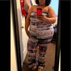 Strapless jumpsuit size 3x